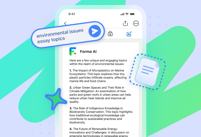 create a topic for your ai essay in forma in seconds