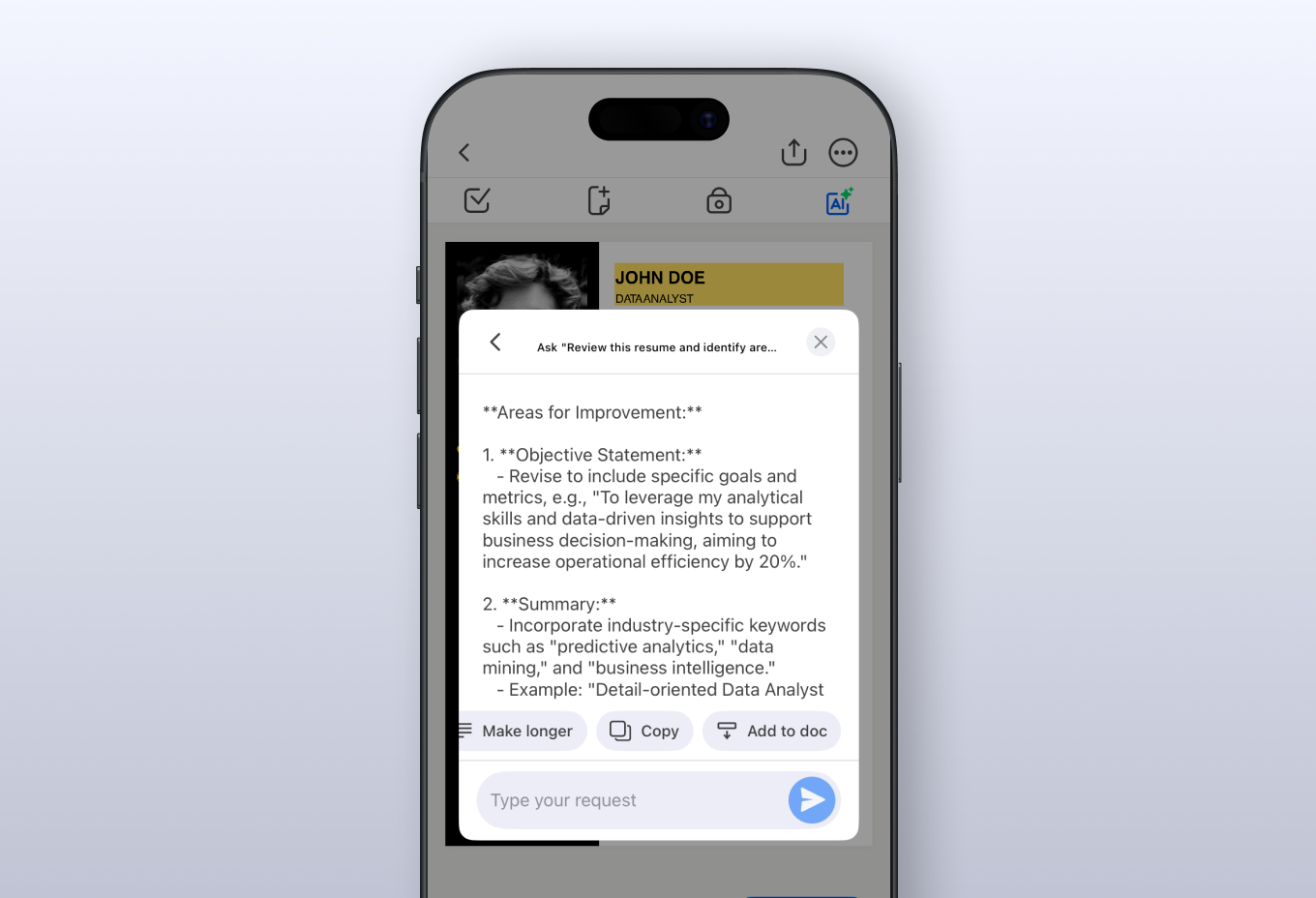 review your ai resume in forma